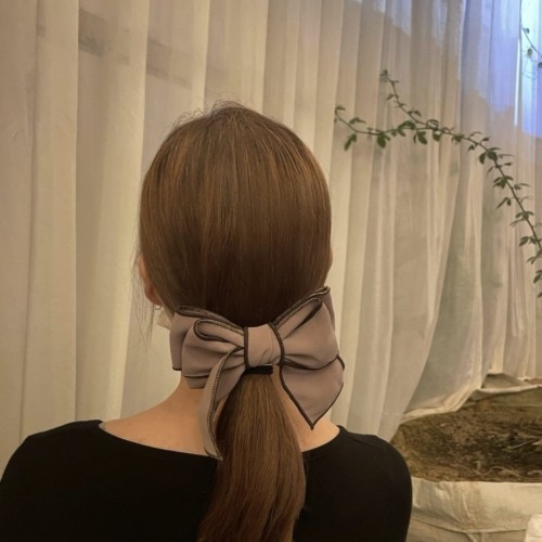 슈가래빗 꼬리리본 볼륨리본 자동핀 머리핀