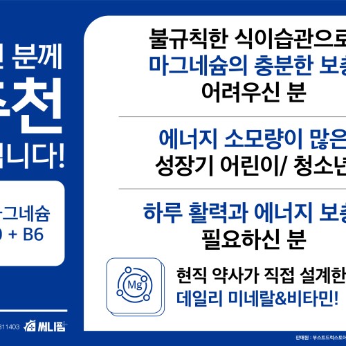 고함량 뉴 산화 마그네슘 350 비타민 b6 영양제 신경 안정 근육 효능 90캡슐, 1개