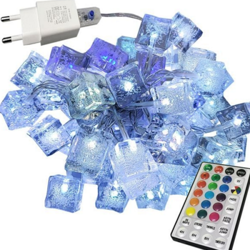 크리스마스 크리스탈 줄 조명 LED 앵두 전구 줄 조명 인테리어