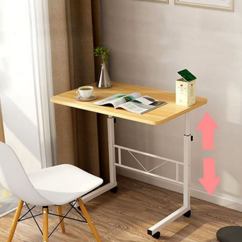 바퀴형 높이 조절 테이블 노트북 이동식 사이드 테이블 다용도 침대