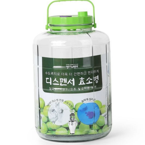대용량 담금주 효소 병 수도꼭지 과실주 효소 병 유리