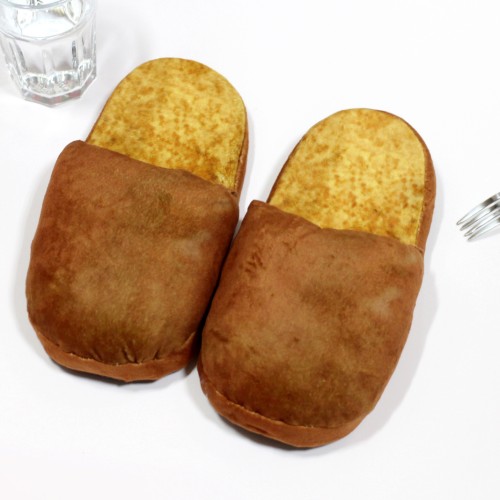 곡물 바게트 빵슬리퍼 - 실내화 빵모양 재밌는