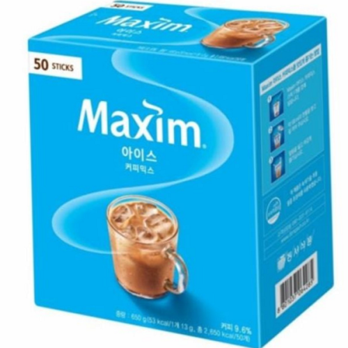시원한 아이스 커피 믹스 찬물용 커피 믹스 50개 인스턴트 대용량
