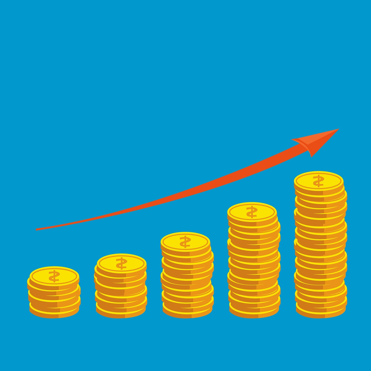 financial chart arrow
