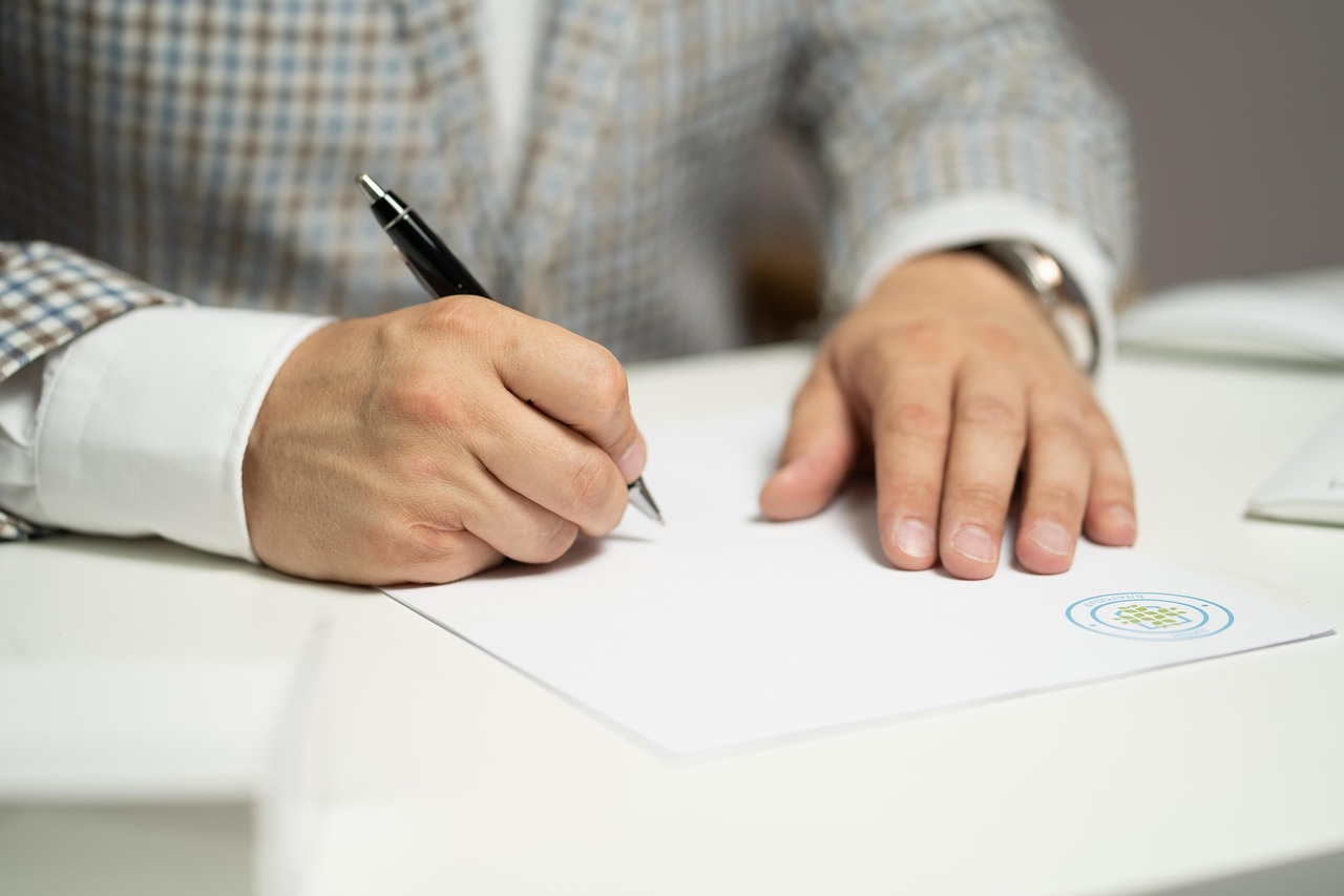 signature on document