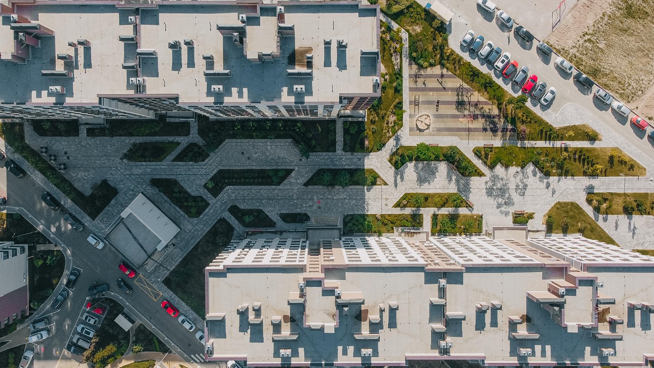 residential complex view