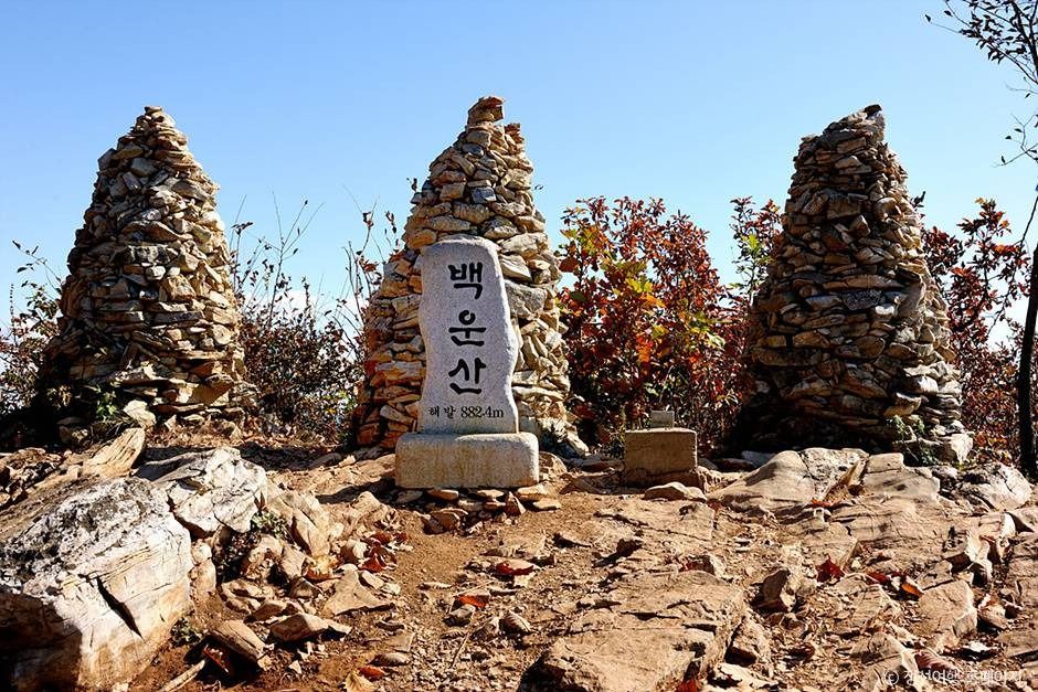 백운산(정선) 전경